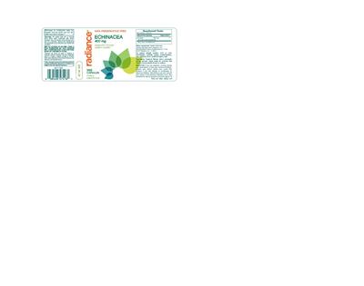 Photo of the Radiance Enchinacea 400 mg label