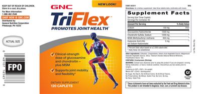 Photo of the GNC TriFlex label