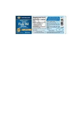 Photo of the Sundown Naturalist Natural Fish Oil 1000 mg label