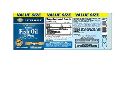Photo of the Sundown Naturalist Natural Fish Oil 1000 mg label