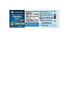 Photo of the Sundown Naturalist Cinnamon Plus Chromium label