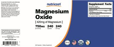 Magnesium Oxide 750 mg