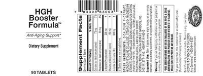 Photo of the Indiana Botanic Gardens HGH Booster Formula label