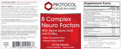 B Complex Neuro Factors