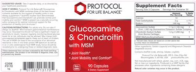 Glucosamine & Chondroitin With MSM