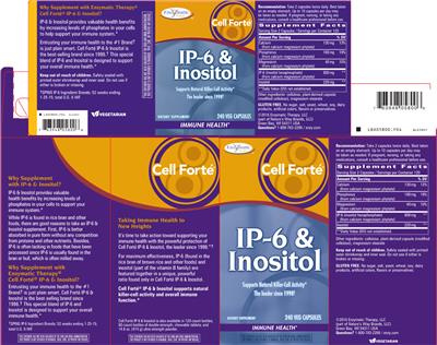 Photo of the Enzymatic Therapy Cell Forte IP-6 & Inositol label