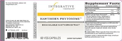 Photo of the Integrative Therapeutics Hawthorn Phytosome label