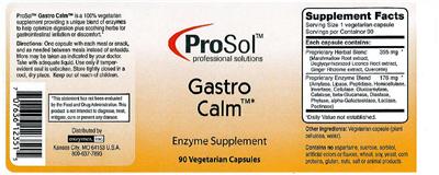 Photo of the ProSol Gastro Calm label