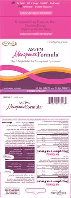 Photo of the Enzymatic Therapy AM Formula label