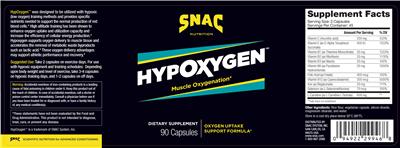 Photo of the SNAC Nutrition HypOxygen label