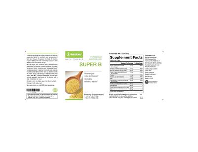 Photo of the NeoLife Nutritionals Super B label