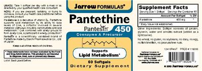 Pantethine 450 mg