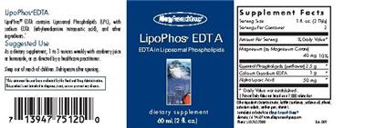 Photo of the Allergy Research Group LipoPhos EDTA label