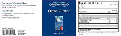 Photo of the Allergy Research Group Osteo-Vi-Min label