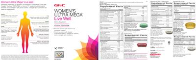 Photo of the GNC Women's Ultra Mega Cranberry Fruit label