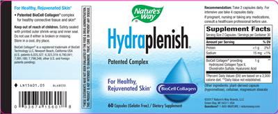 Photo of the Nature's Way Hydraplenish label