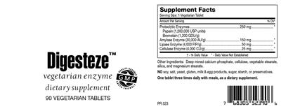 Photo of the Highland Laboratories Digestive label