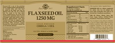 Flaxseed Oil 1250 mg