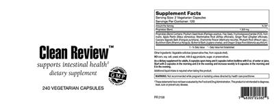 Photo of the Highland Laboratories Clean Review label