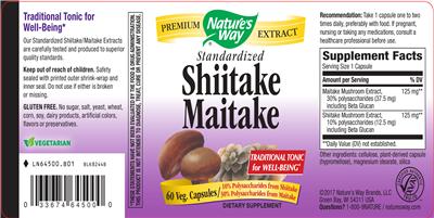 Standardized Shiitake Maitake