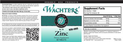 Photo of the Wachters' No. 58 Zinc label