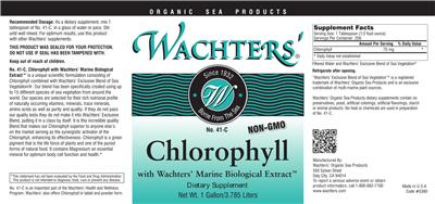 Photo of the Wachters' No. 41-C Chlorophyll With Wachters' Marine Biological Extract label