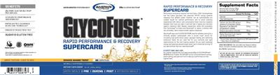 Photo of the Gaspari Nutrition GlycoFuse Orange Mango Twist label