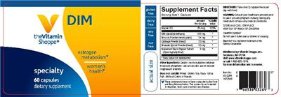 Photo of the The Vitamin Shoppe DIM label