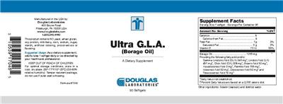 Photo of the Douglas Laboratories Ultra G.L.A. (Borage Oil) label