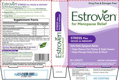 Photo of the Estroven Stress Plus Mood & Memory label