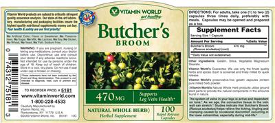 Butcher's Broom 470 mg