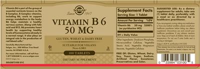 Vitamin B6 50 mg