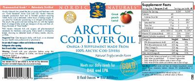 Arctic Cod Liver Oil Peach
