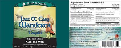 Photo of the Plum Flower Free & Easy Wanderer Teapills Xiao Yao Wan label