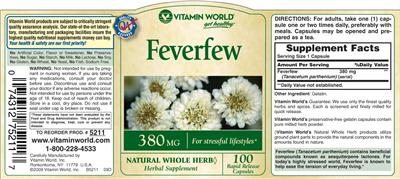 Feverfew 380 mg