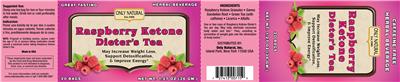 Photo of the Only Natural Raspberry Ketone Dieter's Tea label
