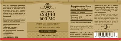 Megasorb CoQ-10 600 mg