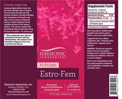 Photo of the Harmonic Innerprizes N-Fuzed Estro-Fem label