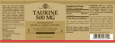 Taurine 500 mg