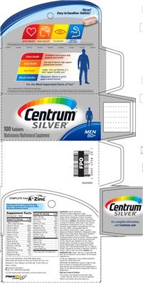 Photo of the Centrum Centrum Silver Men 50+ label