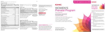 Photo of the GNC Women's Algae-Based DHA 200 label