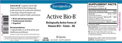Photo of the EuroMedica Active Bio-B label