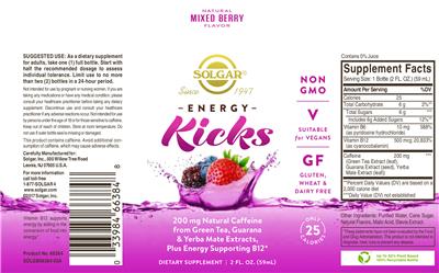 Energy Kicks Natural Mixed Berry Flavor