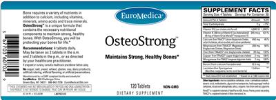Photo of the EuroMedica OsteoStrong label