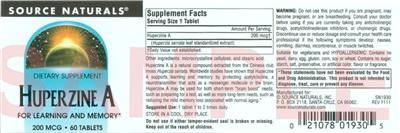 Huperzine A 200 mg