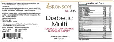 Photo of the Bronson Diabetic Multi label
