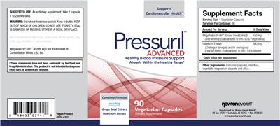 Photo of the NewtonEverett Pressuril Advanced label