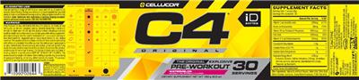 Photo of the Cellucor C4 Original Watermelon label