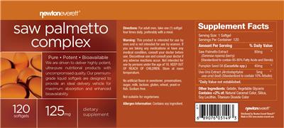 Photo of the NewtonEverett Saw Palmetto Complex label