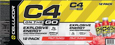 Photo of the Cellucor C4 On The Go Fruit Punch label